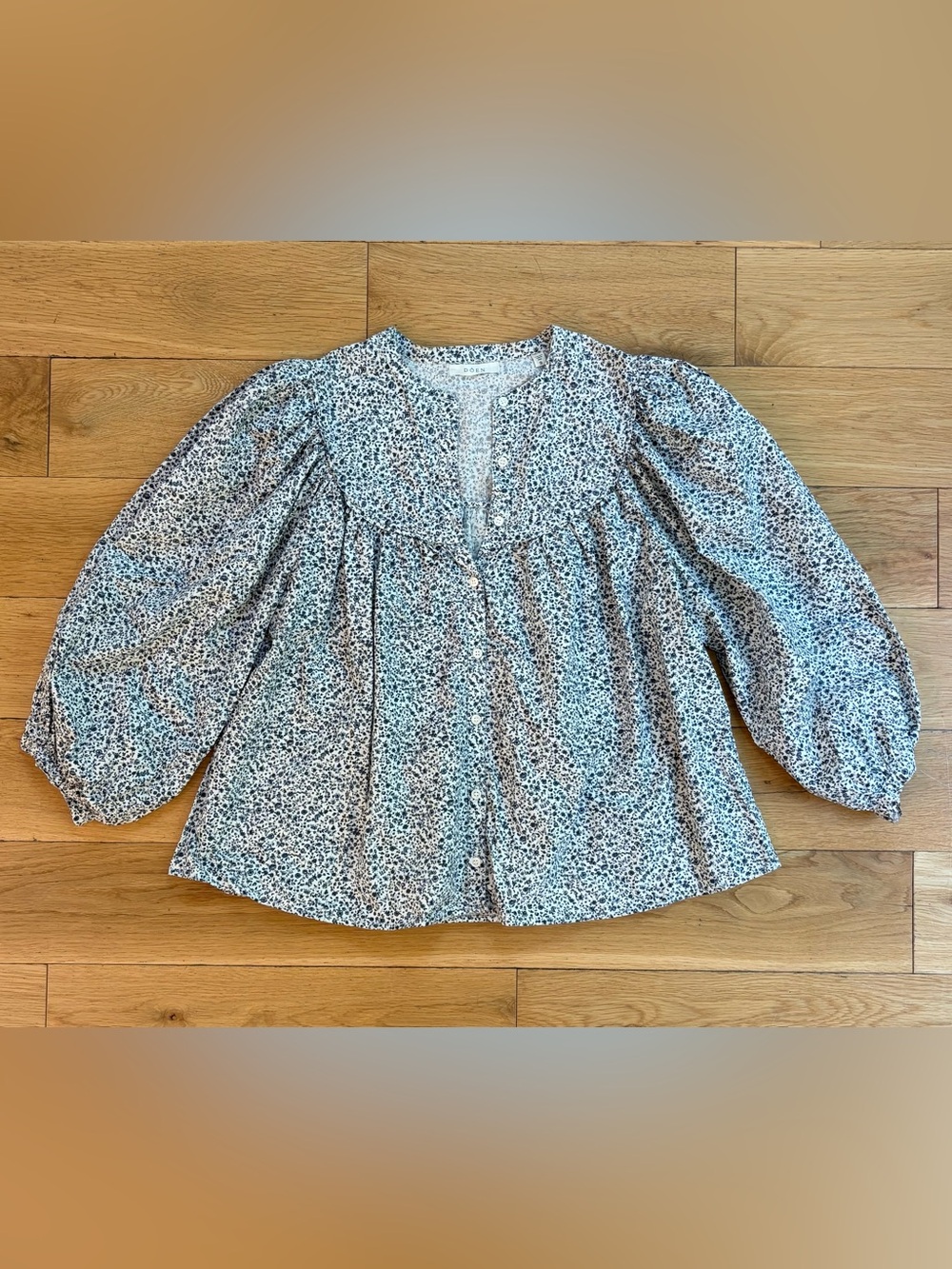 Doen Berkley Top - Navy Champignon Floral - Picture 2 of 8